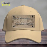 If Love Could Have Saved You Novelty License Plate Hat Cotton / Khaki