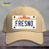 Fresno California Novelty License Plate Hat Cotton / Khaki