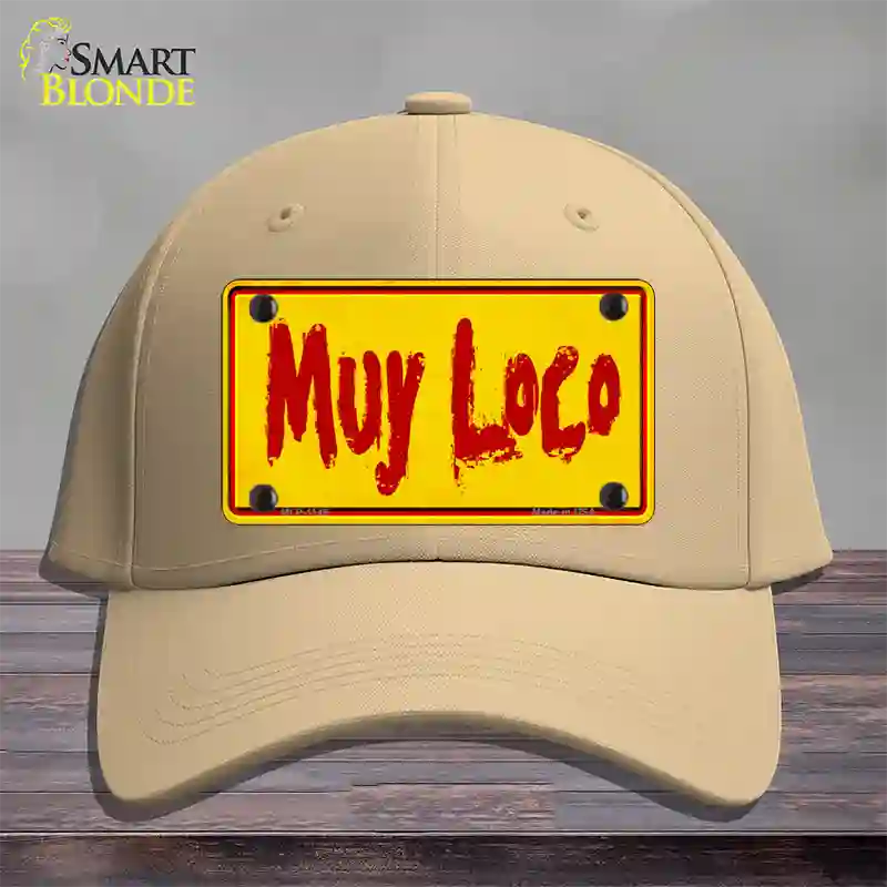 Muy Loco Novelty License Plate Hat Cotton / Khaki