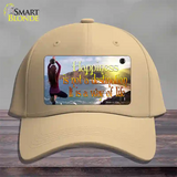 Happiness Way Of Life Yoga Novelty License Plate Hat Cotton / Khaki