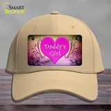 Daddys Girl Novelty License Plate Hat Cotton / Khaki