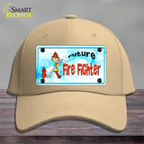 Future Fire Fighter Novelty License Plate Hat Cotton / Khaki