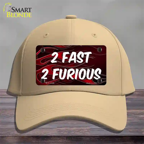 2 Fast 2 Furious Novelty License Plate Hat Cotton / Khaki