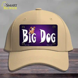 Big Dog Novelty License Plate Hat Cotton / Khaki