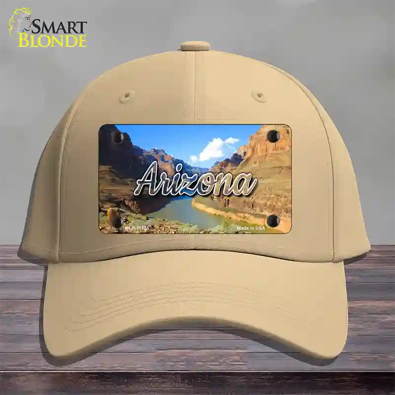 Arizona Canyon State Novelty License Plate Hat Cotton / Khaki