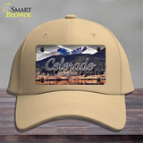 Colorado Forest and Mountains State Novelty License Plate Hat Cotton / Khaki