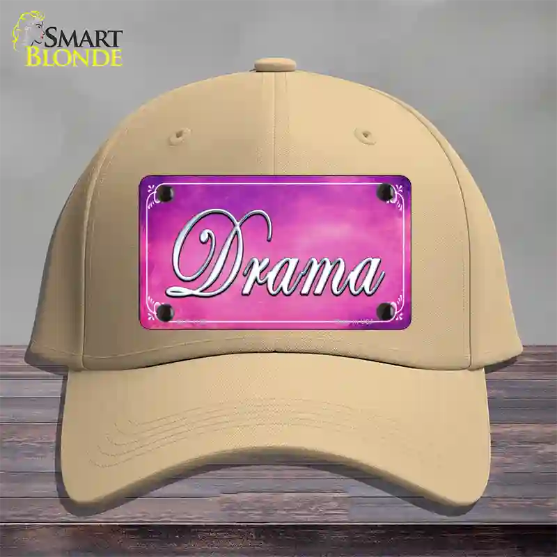 Drama Novelty License Plate Hat Cotton / Khaki