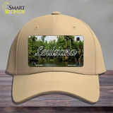 Louisiana Swamp State Novelty License Plate Hat Cotton / Khaki