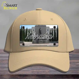 Nebraska Capital Building State Novelty License Plate Hat Cotton / Khaki