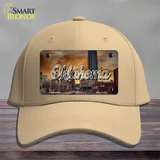 Oklahoma Sunset Skyline State Novelty License Plate Hat Cotton / Khaki