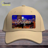 Oregon Firework City Lights State Novelty License Plate Hat Cotton / Khaki