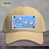 Cat Lover Novelty License Plate Hat Cotton / Khaki