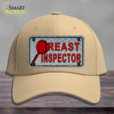 Breast Inspector Novelty License Plate Hat Cotton / Khaki