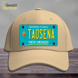 Taosena Teal New Mexico Novelty License Plate Hat Cotton / Khaki