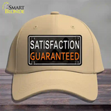 Satisfaction Guaranteed Novelty License Plate Hat Cotton / Khaki