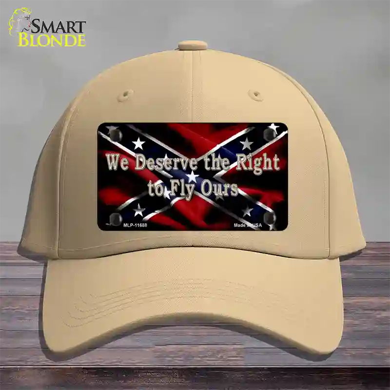 We Deserve The Right Novelty License Plate Hat Cotton / Khaki