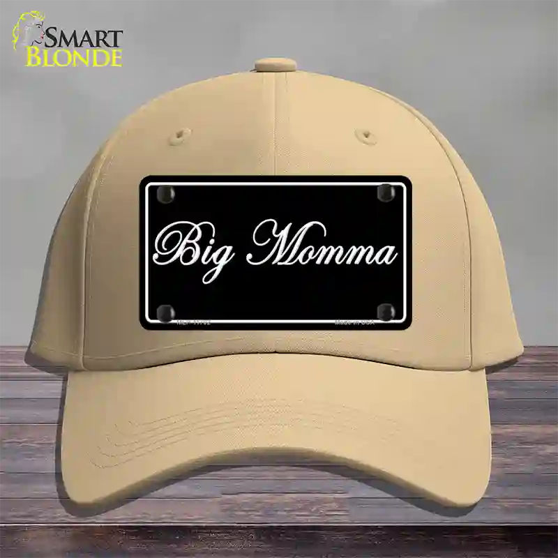 Big Momma Novelty License Plate Hat Cotton / Khaki