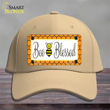 Bee Blessed Simple Novelty License Plate Hat Cotton / Khaki