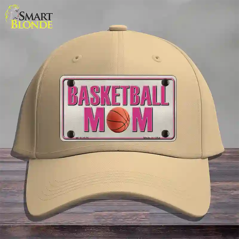 Basketball Mom Novelty License Plate Hat Cotton / Khaki