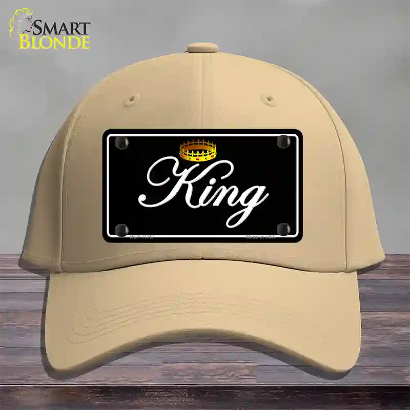 King Novelty License Plate Hat Cotton / Khaki