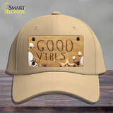 Good Vibes in the Sand Novelty License Plate Hat Cotton / Khaki