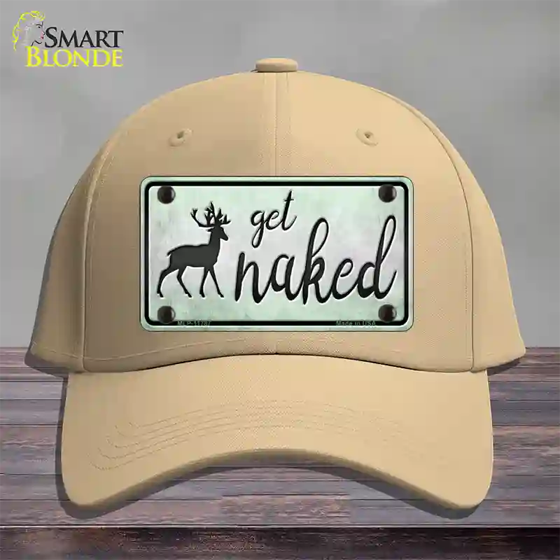 Get Naked Novelty License Plate Hat Cotton / Khaki