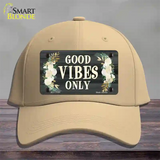 Good Vibes Only Novelty License Plate Hat Cotton / Khaki