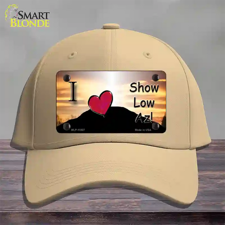 Show Low Hilltop Arizona Novelty License Plate Hat Cotton / Khaki