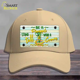 Be A Pineapple Novelty License Plate Hat Cotton / Khaki