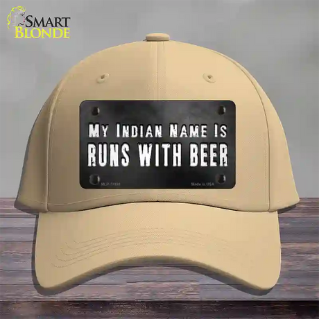 My Indian Name Novelty License Plate Hat Cotton / Khaki