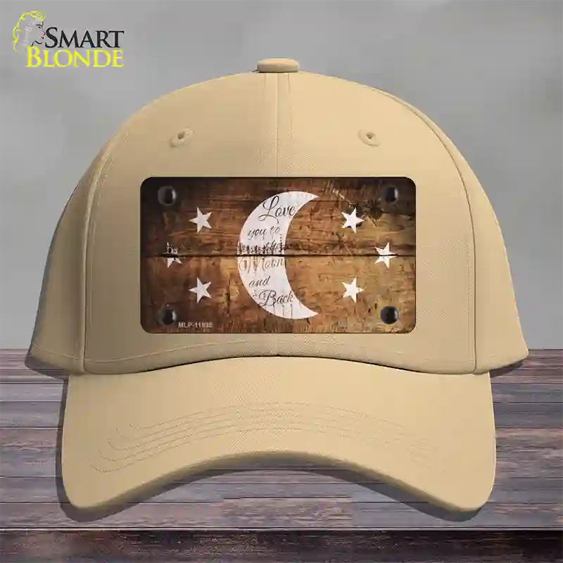 The Moon and Back Novelty License Plate Hat Cotton / Khaki