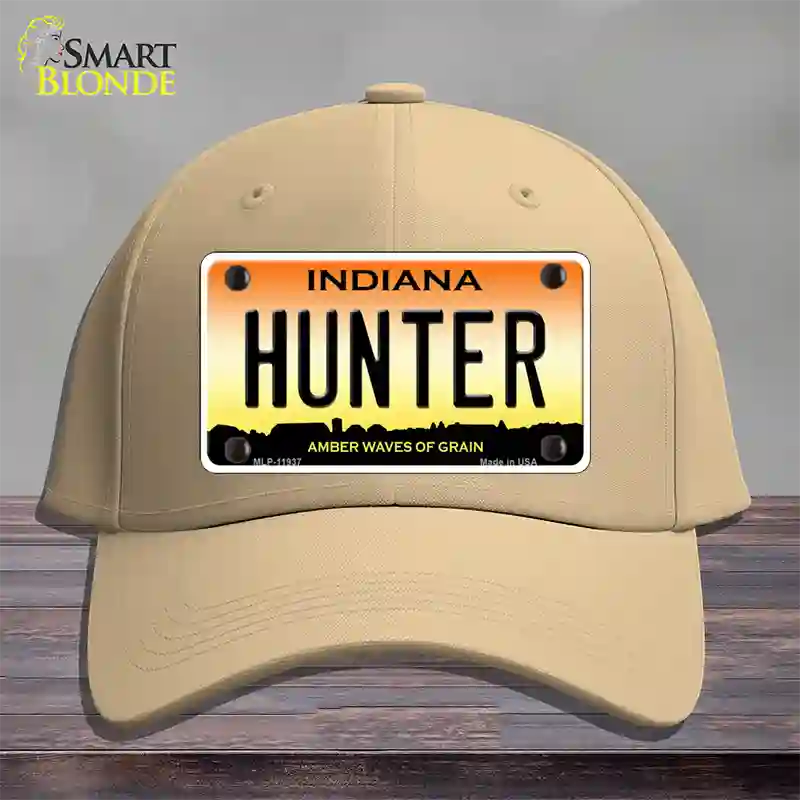 Hunter Indiana Novelty License Plate Hat Cotton / Khaki