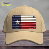 Texas Corrugated Flag Novelty License Plate Hat Cotton / Khaki