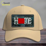 Colorado Home State Outline Novelty License Plate Hat Cotton / Khaki