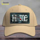 Hawaii Home State Outline Novelty License Plate Hat Cotton / Khaki