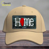 Illinois Home State Outline Novelty License Plate Hat Cotton / Khaki