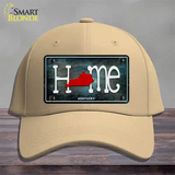 Kentucky Home State Outline Novelty License Plate Hat Cotton / Khaki