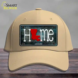 Louisiana Home State Outline Novelty License Plate Hat Cotton / Khaki