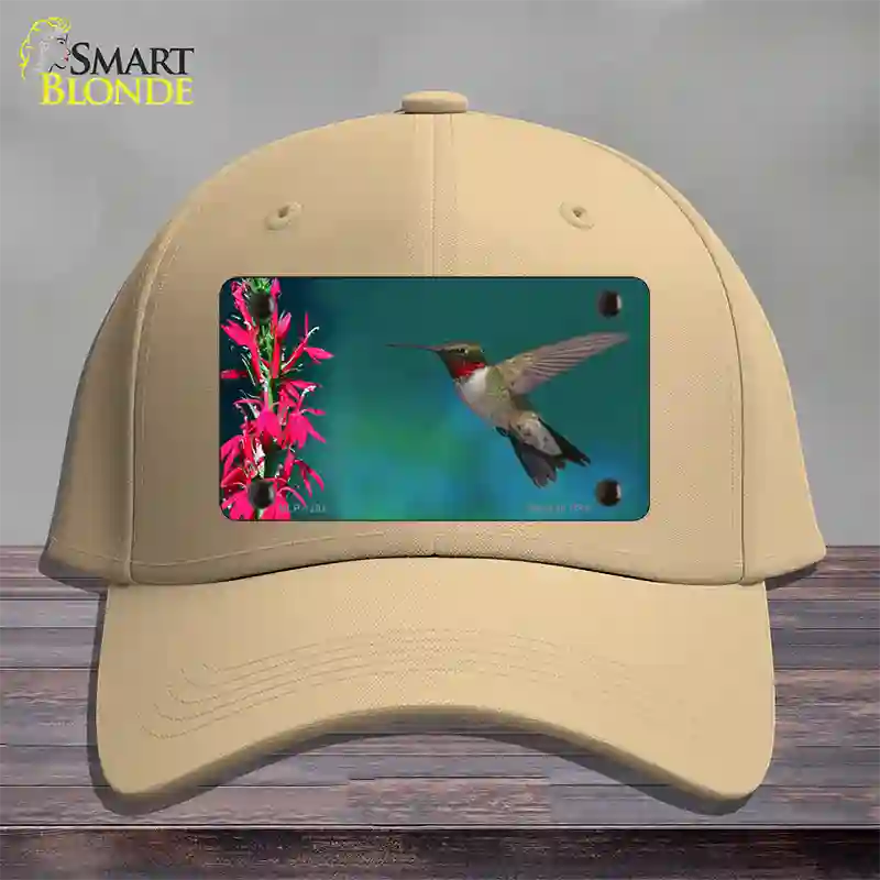 Humming Bird Novelty License Plate Hat Cotton / Khaki