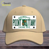 Florida Point Brittany Novelty License Plate Hat Cotton / Khaki