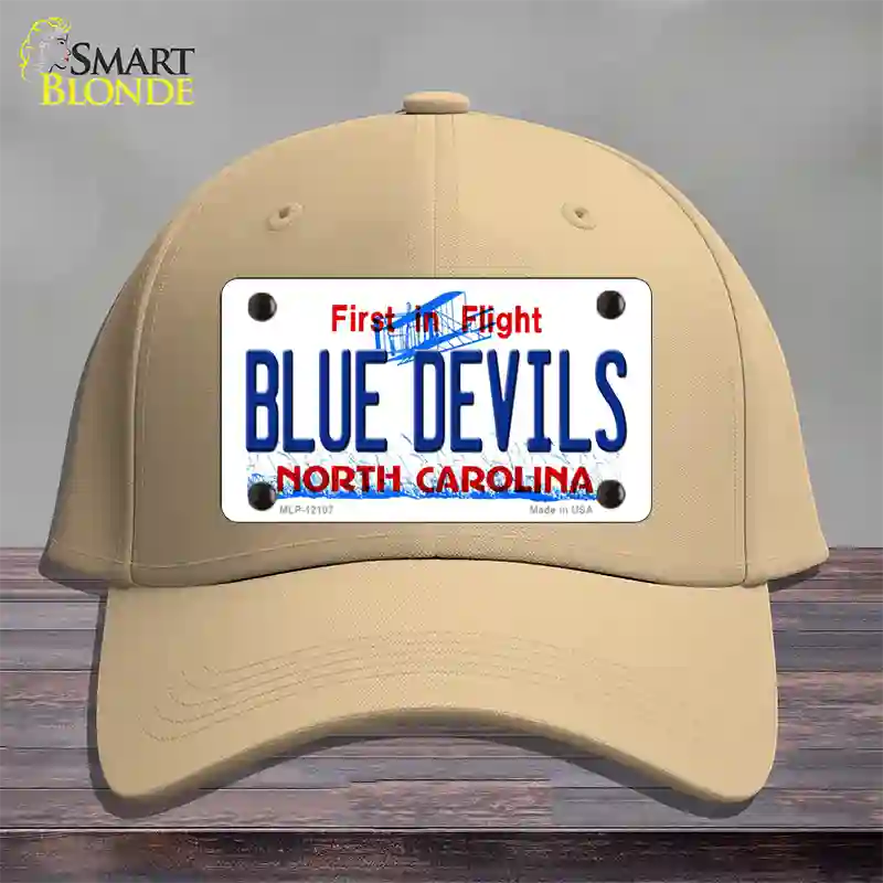 Blue Devils North Carolina State Novelty License Plate Hat Cotton / Khaki