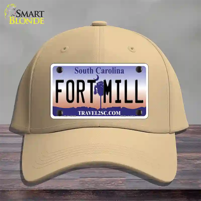 Fort Mill South Carolina Novelty License Plate Hat Cotton / Khaki