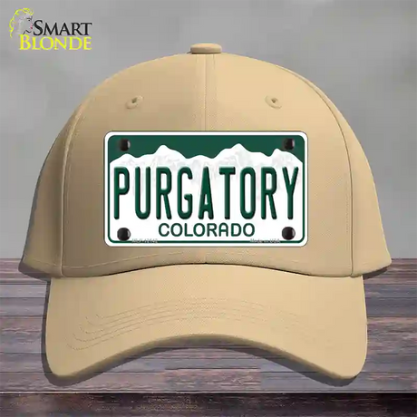 Purgatory Colorado Novelty License Plate Hat Cotton / Khaki