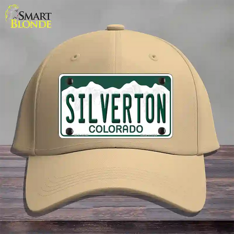 Silverton Colorado Novelty License Plate Hat Cotton / Khaki