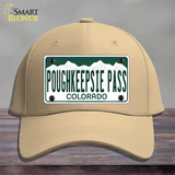 Poughkeepsie Pass Colorado Novelty License Plate Hat Cotton / Khaki