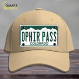 Ophir Pass Colorado Novelty License Plate Hat Cotton / Khaki