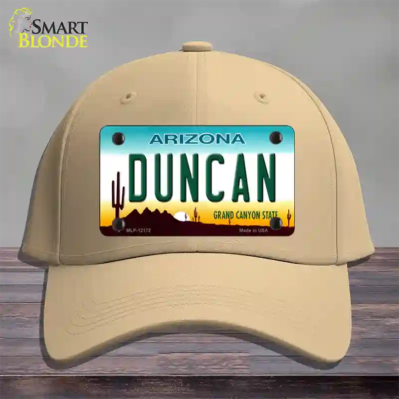 Duncan Arizona Novelty License Plate Hat Cotton / Khaki