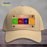 Teacher Periodic Table Wood Novelty License Plate Hat Cotton / Khaki