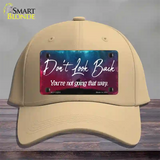 Dont Look Back Novelty License Plate Hat Cotton / Khaki