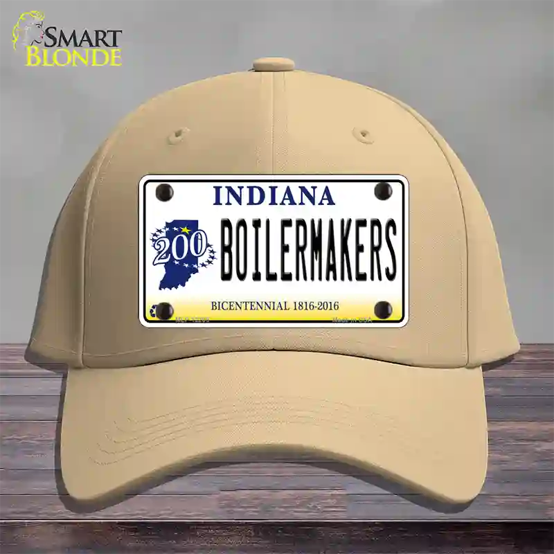 Boilermakers Indiana Novelty License Plate Hat Cotton / Khaki